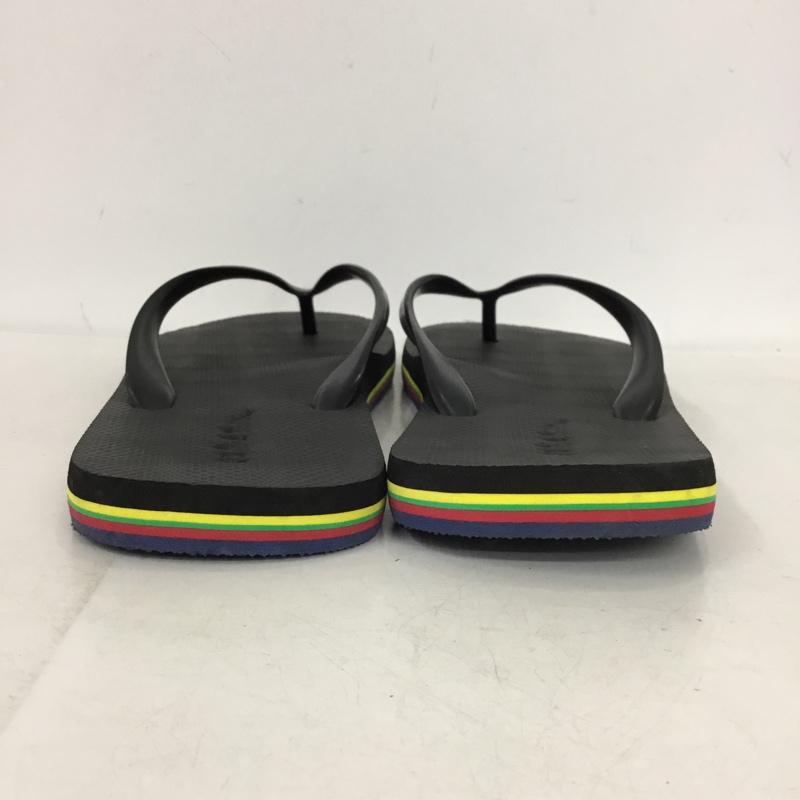 ピーエスポールスミス PS Paul Smith サンダル サンダル ビーチサンダル LL ロゴ、文字 黒 / ブラック / black メンズ USED 古着 中古 10154179