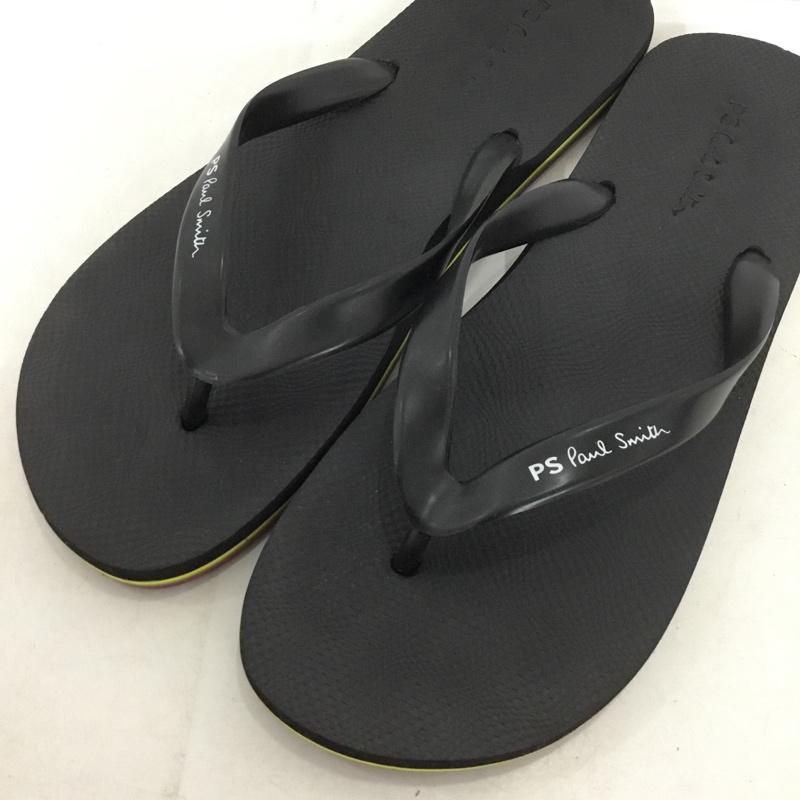 ピーエスポールスミス PS Paul Smith サンダル サンダル ビーチサンダル LL ロゴ、文字 黒 / ブラック / black メンズ USED 古着 中古 10154179