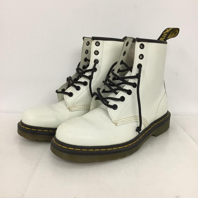 ドクターマーチン Dr.Martens ブーツ ショートブーツ 1460 8ホールブーツ UK6 US：7 無地 白 / ホワイト / white メンズ USED 古着 中古 10154186