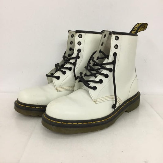 ドクターマーチン Dr.Martens ブーツ ショートブーツ 1460 8ホールブーツ UK6 US：7 無地 白 / ホワイト / white メンズ USED 古着 中古 10154186