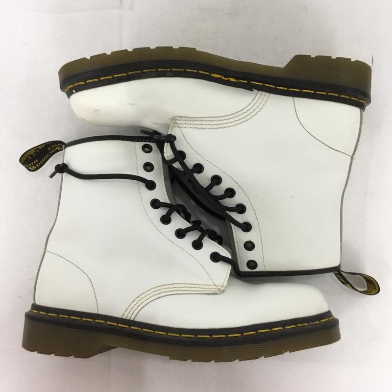 ドクターマーチン Dr.Martens ブーツ ショートブーツ 1460 8ホールブーツ UK6 US：7 無地 白 / ホワイト / white メンズ USED 古着 中古 10154186
