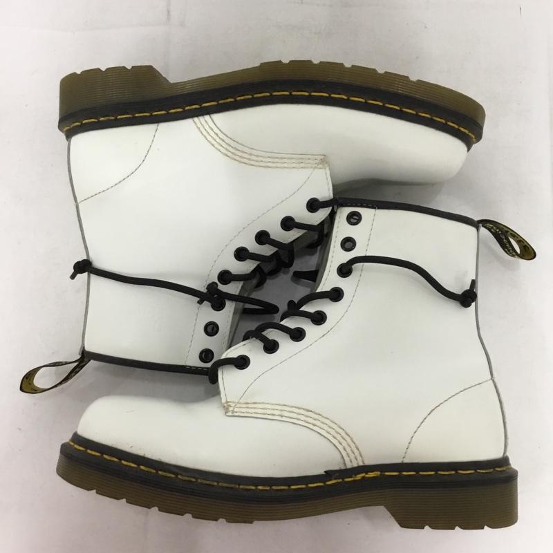 ドクターマーチン Dr.Martens ブーツ ショートブーツ 1460 8ホールブーツ UK6 US：7 無地 白 / ホワイト / white メンズ USED 古着 中古 10154186