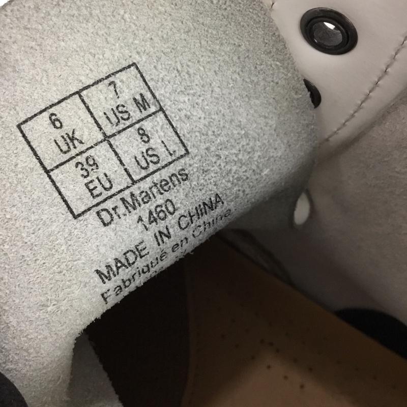 ドクターマーチン Dr.Martens ブーツ ショートブーツ 1460 8ホールブーツ UK6 US：7 無地 白 / ホワイト / white メンズ USED 古着 中古 10154186