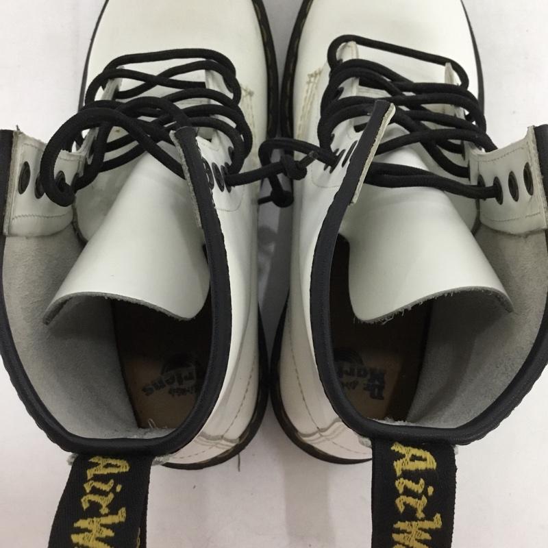 ドクターマーチン Dr.Martens ブーツ ショートブーツ 1460 8ホールブーツ UK6 US：7 無地 白 / ホワイト / white メンズ USED 古着 中古 10154186