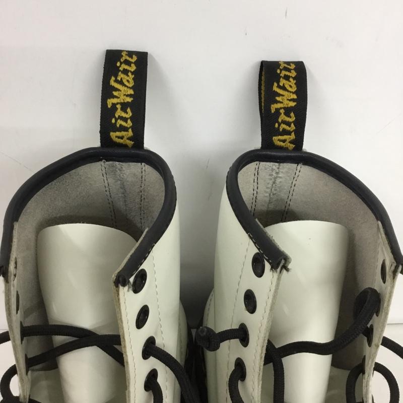 ドクターマーチン Dr.Martens ブーツ ショートブーツ 1460 8ホールブーツ UK6 US：7 無地 白 / ホワイト / white メンズ USED 古着 中古 10154186