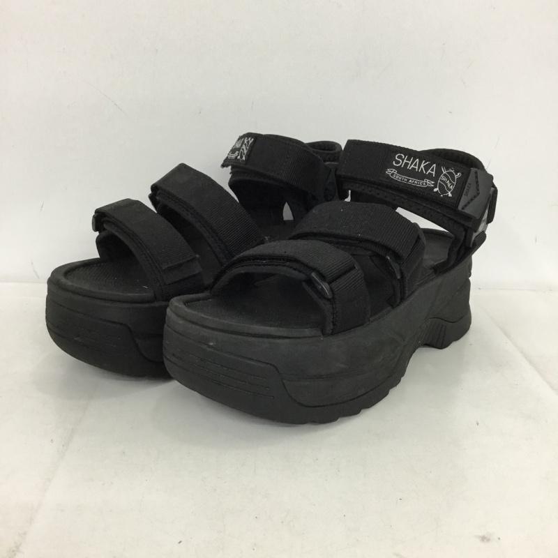 シャカ SHAKA サンダル サンダル スポサン スポーツサンダル 厚底 24cm 24.0cm ロゴ、文字 黒 / ブラック / black レディース USED 古着 中古 10154187
