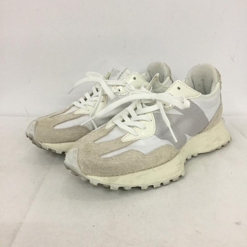 ニューバランス New Balance スニーカー スニーカー WS327SFD ビッグNロゴ 24.5cm 24.5cm ロゴ、文字 白 / ホワイト / white X 銀 / シルバー / silver color レディース USED 古着 中古 10154190
