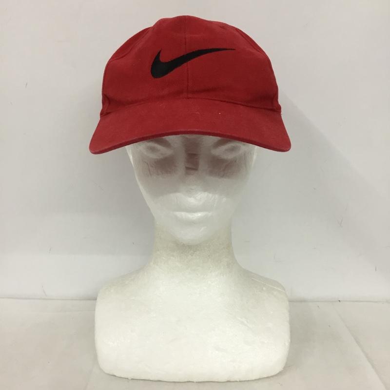 ナイキ NIKE 帽子 キャップ TIGER WOODS INVITATIONAL コットン ワンポイント 赤 / レッド / red メンズ USED 古着 中古 10154196