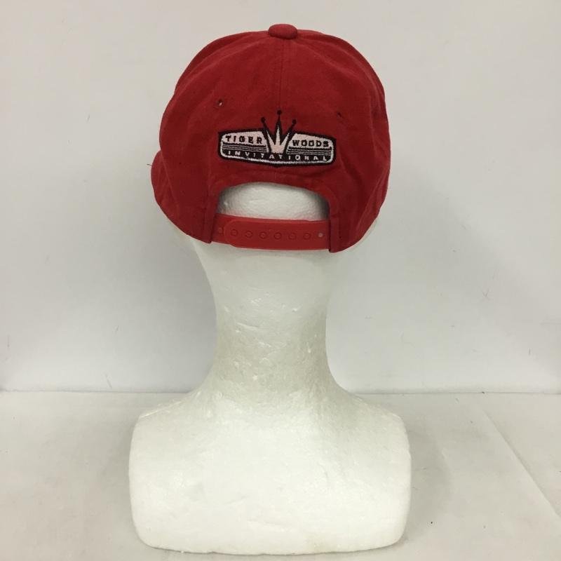 ナイキ NIKE 帽子 キャップ TIGER WOODS INVITATIONAL コットン ワンポイント 赤 / レッド / red メンズ USED 古着 中古 10154196