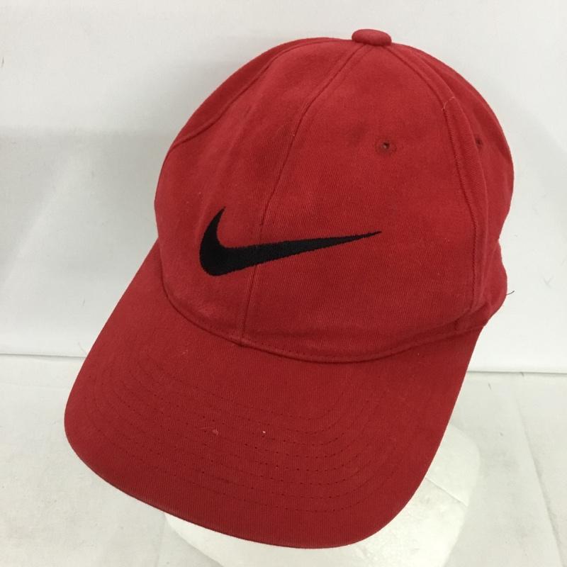 ナイキ NIKE 帽子 キャップ TIGER WOODS INVITATIONAL コットン ワンポイント 赤 / レッド / red メンズ USED 古着 中古 10154196