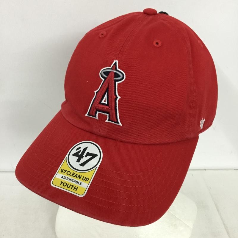 フォーティーセブンブランド 47 Brand 帽子 キャップ ロサンゼルス エンゼルス LA クリーンナップ 刺繍 赤 / レッド / red メンズ USED 古着 中古 10154199