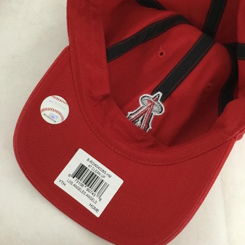 フォーティーセブンブランド 47 Brand 帽子 キャップ ロサンゼルス エンゼルス LA クリーンナップ 刺繍 赤 / レッド / red メンズ USED 古着 中古 10154199