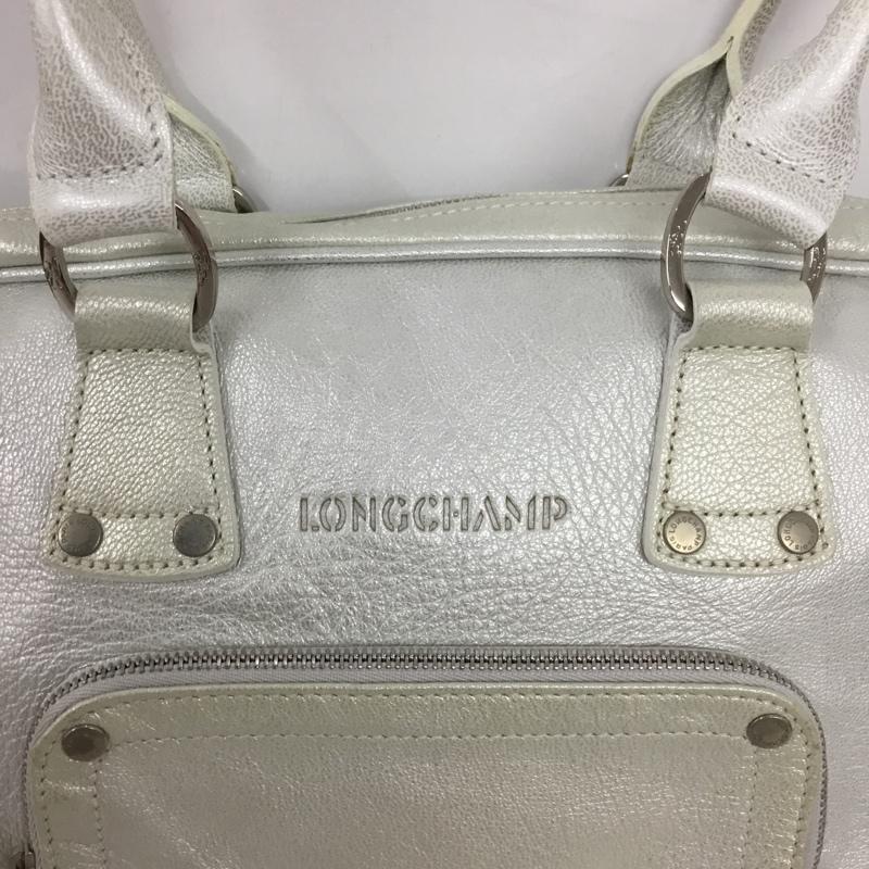 ロンシャン LONGCHAMP ハンドバッグ ハンドバッグ ロゴ、文字 銀 / シルバー / silver color レディース USED 古着 中古 10154201