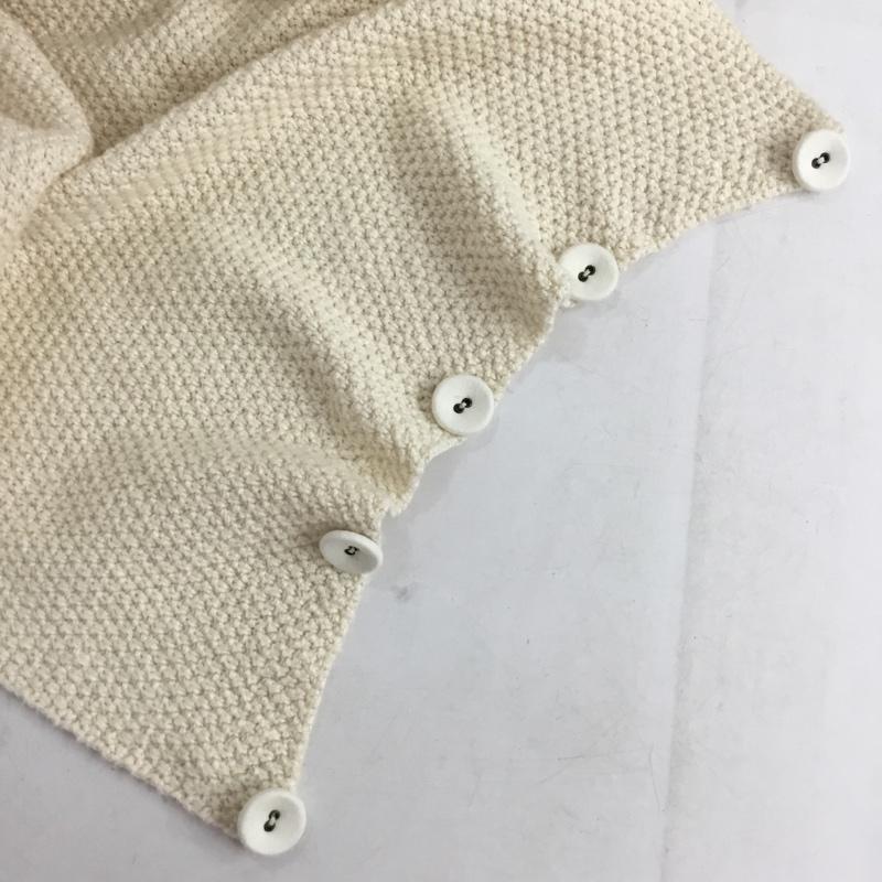 エヴァムエヴァ evam eva ストール ストール一般 オーガニックコットン ボタン付き 無地 アイボリー / アイボリー / レディース USED 古着 中古 10154205