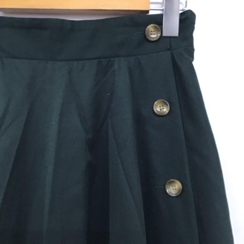 テチチ Techichi スカート ロングスカート 1503467 フレアスカート ミモレ丈 膝下丈 M 無地 緑 / グリーン / green レディース USED 古着 中古 10154206