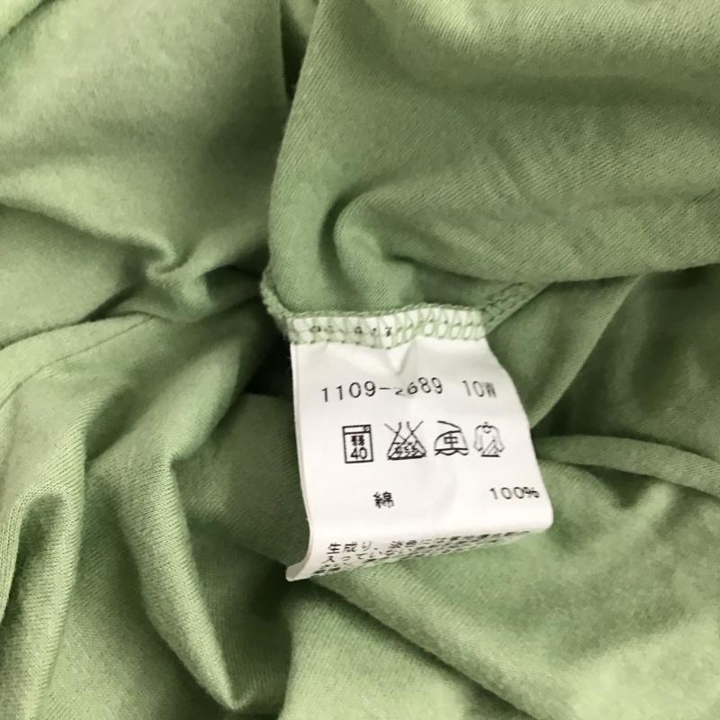 アニエス・ベー agnes b. カットソー 長袖 1109-2689 タートルネック コットン 2 無地 薄緑 / ライトグリーン / レディース USED 古着 中古 10154211