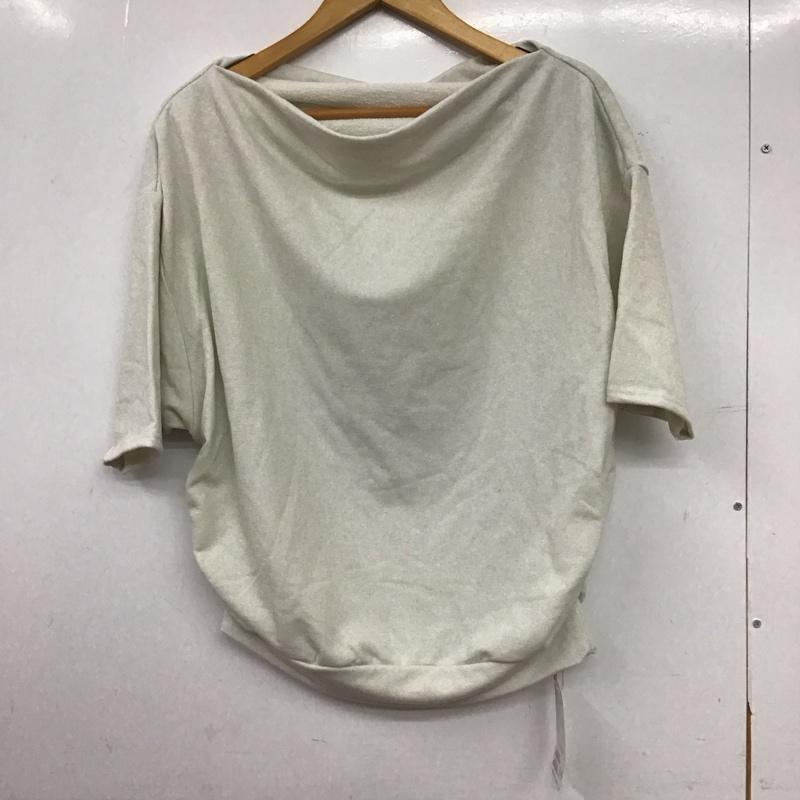 フーズフーチコ who s who Chico カットソー 半袖 CHZ10A2106A0003 ラメワンショルSWT タグ付き スウェット FREE 無地 アイボリー / アイボリー / レディース USED 古着 中古 10154212