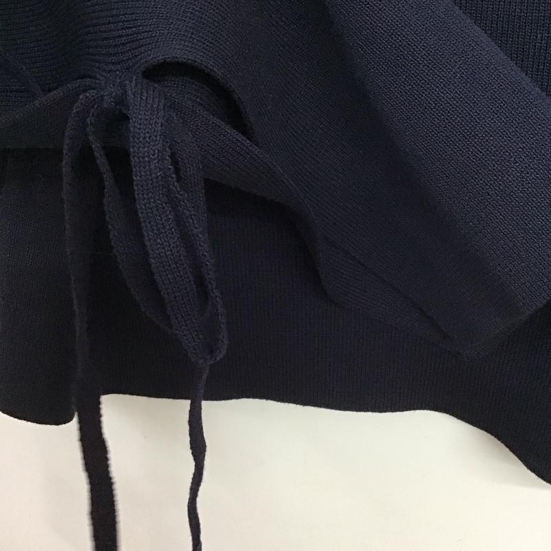 レイカズン Ray Cassin カットソー 長袖 RCN1051205A0001 袖リボン タグ付き FREE 無地 紺 / ネイビー / navy レディース USED 古着 中古 10154213
