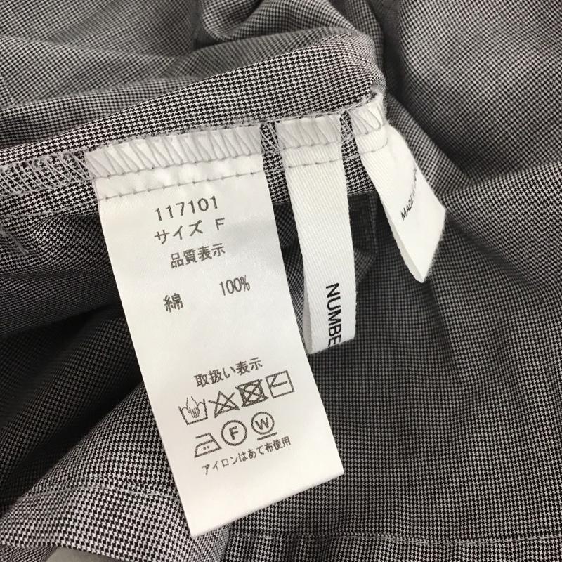オハコ Number18 シャツ、ブラウス 長袖 長袖シャツ プルオーバーシャツ フレアシャツ FREE  灰 / グレー / gray レディース USED 古着 中古 10154214