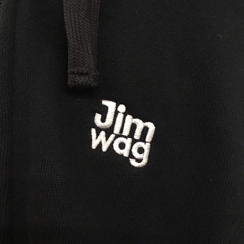 ジムワッグ JIMWAG パーカー 長袖 ジップアップパーカー 長袖パーカー カジュアルジャケット FREE ロゴ、文字 黒 / ブラック / black レディース USED 古着 中古 10154215
