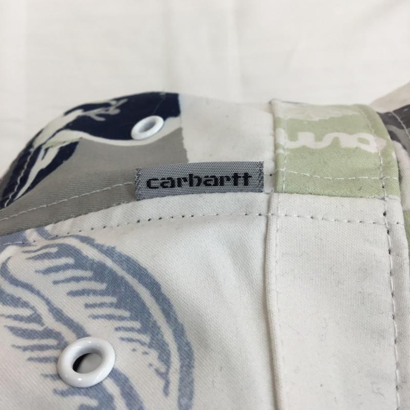 カーハートダブリューアイピー Carhartt WIP 帽子 ハット Carhartt WIP 総柄 シルヴァン バケットハット 総柄 白 / ホワイト / white メンズ USED 古着 中古 10154219