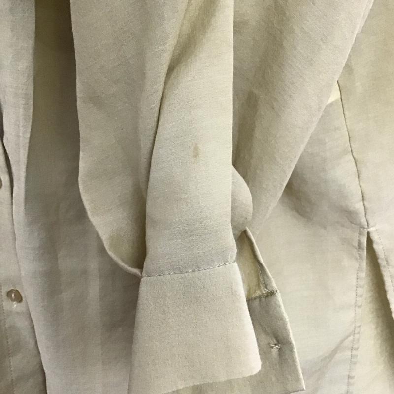 ダブルクローゼット w closet シャツ、ブラウス 長袖 長袖シャツ フロントボタン カラーシャツ 無地 カーキ / カーキ / khaki レディース USED 古着 中古 10154220