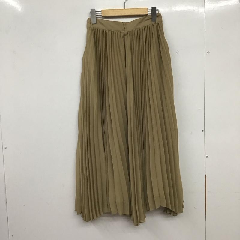 スナイデル SNIDEL スカート ロングスカート ロングスカート フレアスカート カジュアルスカート プリーツスカート 2 無地 ベージュ / ベージュ / beige レディース USED 古着 中古 10154221