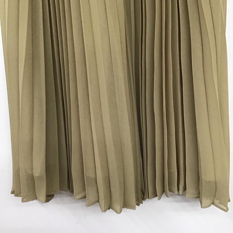 スナイデル SNIDEL スカート ロングスカート ロングスカート フレアスカート カジュアルスカート プリーツスカート 2 無地 ベージュ / ベージュ / beige レディース USED 古着 中古 10154221