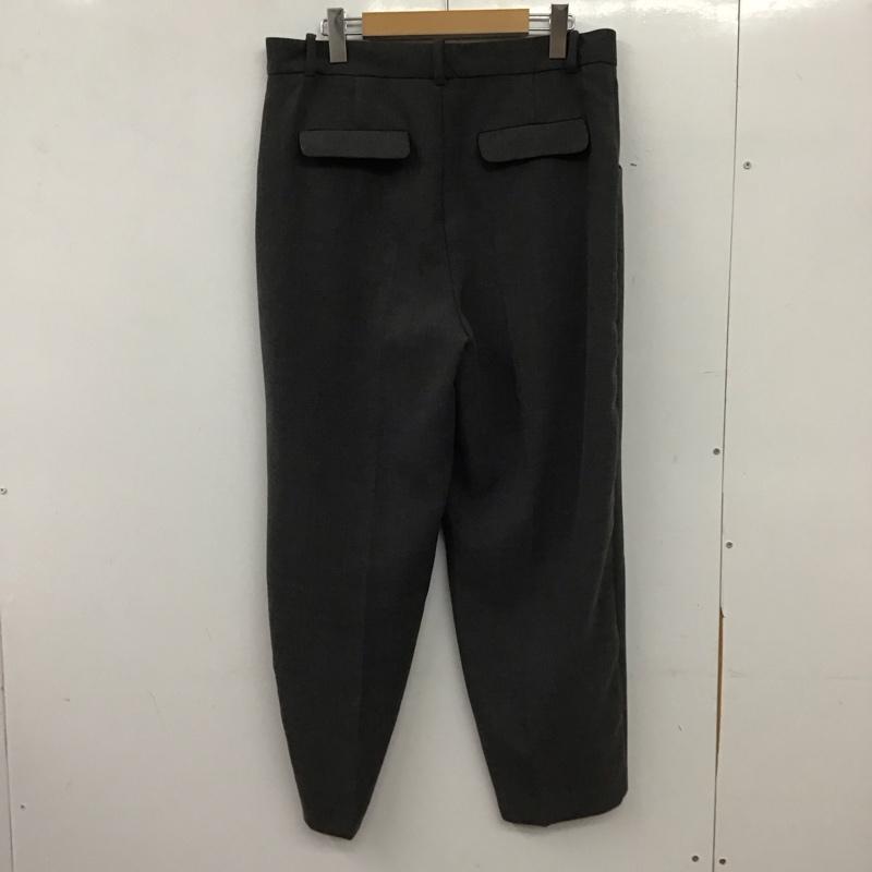 ザラ ZARA パンツ スラックス スラックスパンツ ワイドパンツ センタータックパンツ L 無地 灰 / グレー / gray レディース USED 古着 中古 10154224