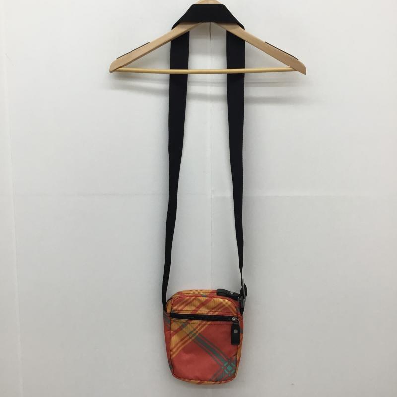 ヴィヴィアンウエストウッド Vivienne Westwood ショルダーバッグ ショルダーバッグ Vivienne Westwood チェック柄 ナイロンキャンバス素材　ショルダーバッグ チェック 赤 / レッド / red X 黄 / イエロー / yellow レディース USED 古着 中古 10154226