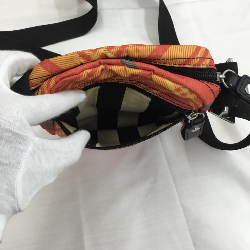 ヴィヴィアンウエストウッド Vivienne Westwood ショルダーバッグ ショルダーバッグ Vivienne Westwood チェック柄 ナイロンキャンバス素材　ショルダーバッグ チェック 赤 / レッド / red X 黄 / イエロー / yellow レディース USED 古着 中古 10154226