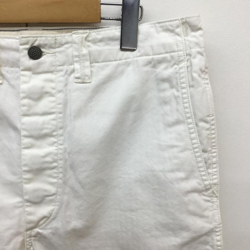 ダブルアールエル ラルフローレン RRL RALPH LAUREN パンツ ショートパンツ RRL ダブルアールエル オフィサーズチノショーツ ハーフパンツ 32インチ 無地 白 / ホワイト / white メンズ USED 古着 中古 10154229