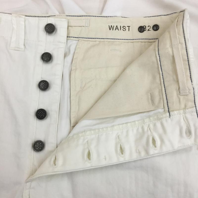 ダブルアールエル ラルフローレン RRL RALPH LAUREN パンツ ショートパンツ RRL ダブルアールエル オフィサーズチノショーツ ハーフパンツ 32インチ 無地 白 / ホワイト / white メンズ USED 古着 中古 10154229
