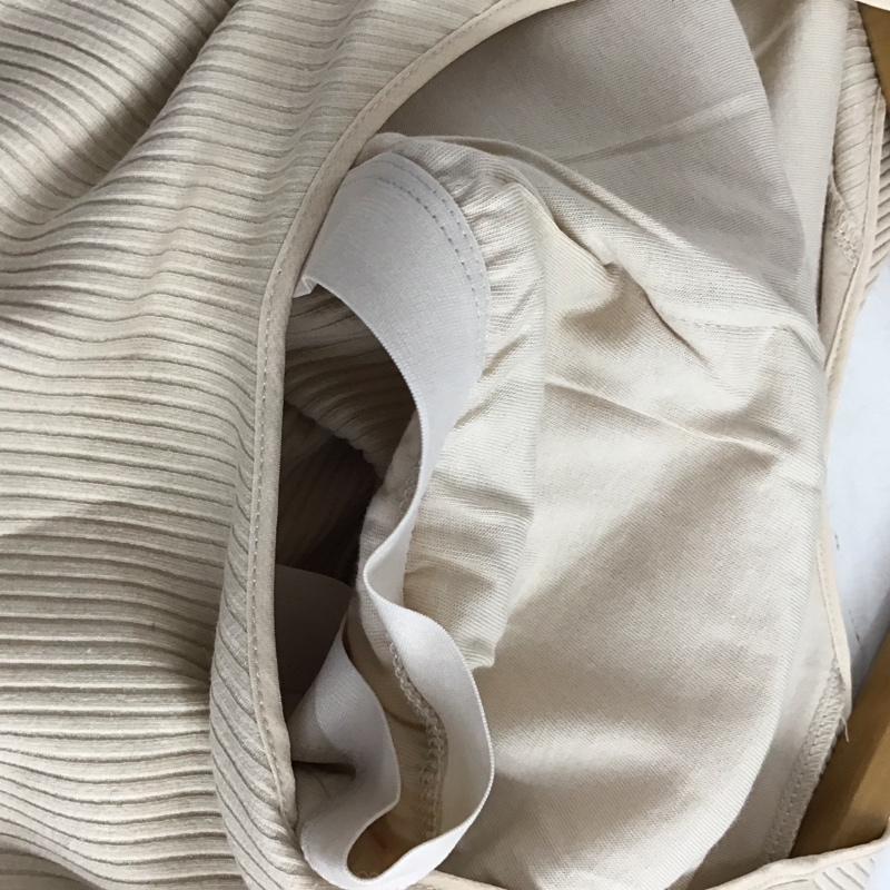 フーズフーチコ who s who Chico カットソー 長袖 長袖カットソー リブカットソー Vネック FREE 無地 ベージュ / ベージュ / beige レディース USED 古着 中古 10154231