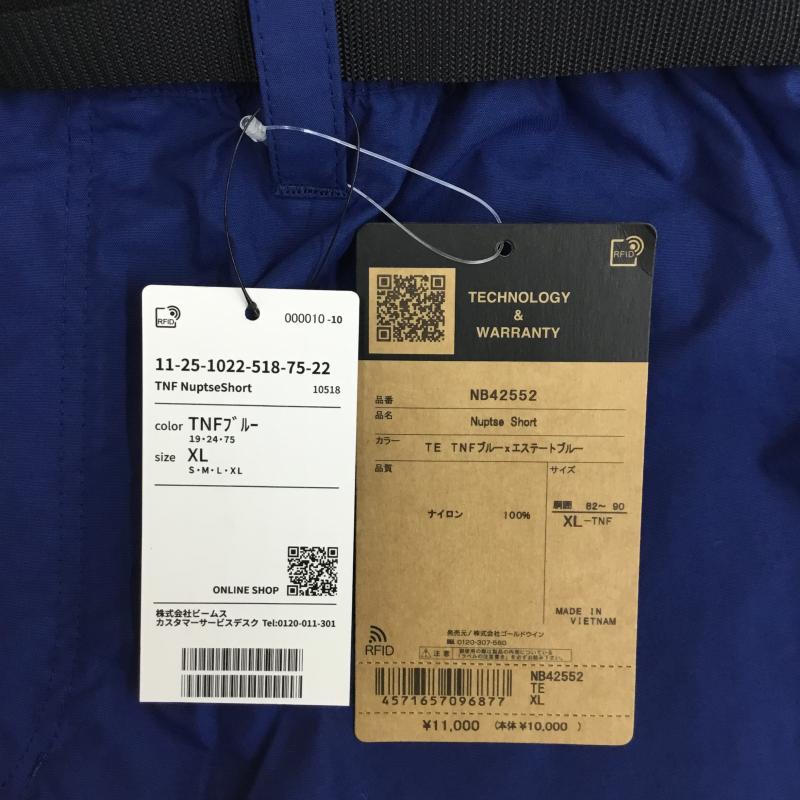 ザノースフェイス THE NORTH FACE パンツ ショートパンツ THE NORTH FACE アウトドア ハーフパンツ Nuptse Short ヌプシショーツ NB42552 XL ロゴ、文字 青 / ブルー / blue X 紺 / ネイビー / navy メンズ USED 古着 中古 10154232