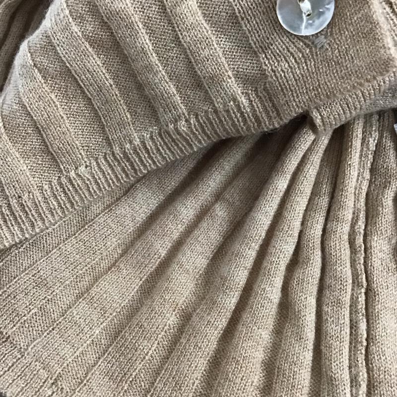 ザラ ZARA シャツ、ブラウス 長袖 長袖ニットシャツ カラーシャツ フロントボタン M ストライプ ベージュ / ベージュ / beige レディース USED 古着 中古 10154233