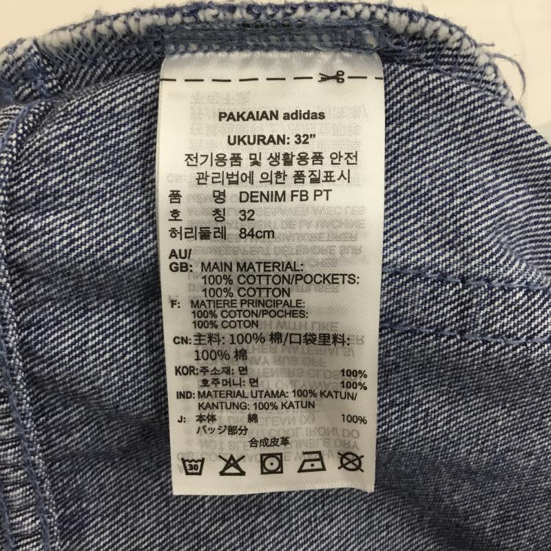 アディダス adidas パンツ デニム、ジーンズ アディカラー デニム ファイヤーバードパンツ JC6234 32インチ ロゴ、文字 青 / ブルー / blue メンズ USED 古着 中古 10154235
