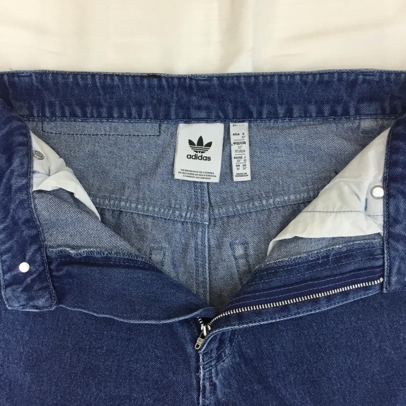 アディダス adidas パンツ デニム、ジーンズ アディカラー デニム ファイヤーバードパンツ JC6234 32インチ ロゴ、文字 青 / ブルー / blue メンズ USED 古着 中古 10154235