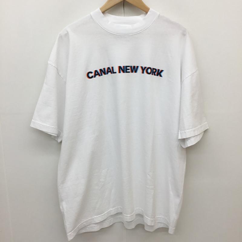 ＵＳフルギ US古着 Tシャツ 半袖 CANAL NEW YORK 半袖 Tシャツ 白 XL ロゴ、文字 白 / ホワイト / white メンズ USED 古着 中古 10154237