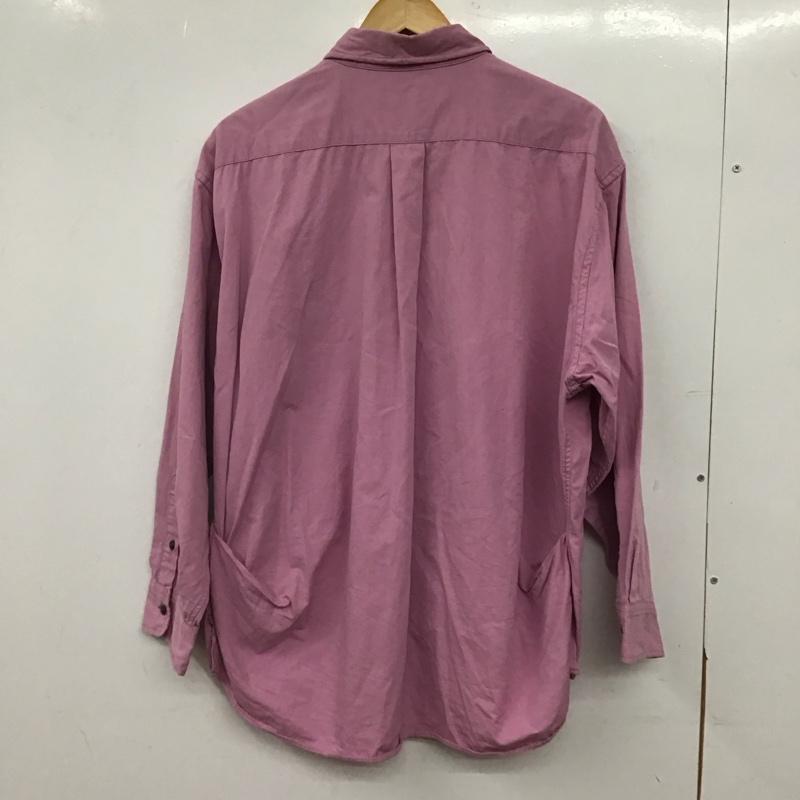 ニコアンド niko and... シャツ、ブラウス 長袖 長袖シャツ 無地シャツ カラーシャツ M 無地 桃 / ピンク / pink メンズ USED 古着 中古 10154238