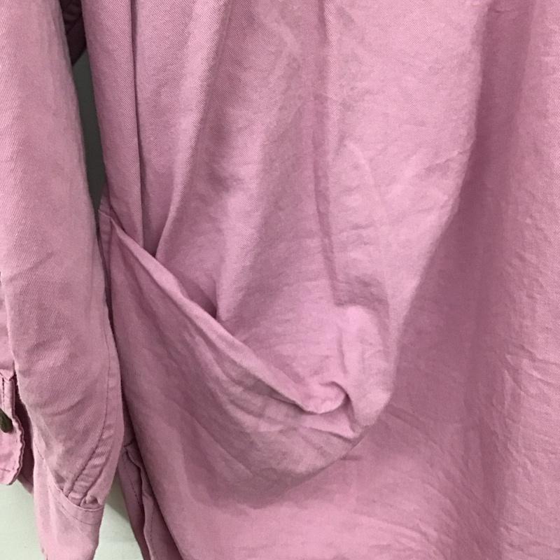 ニコアンド niko and... シャツ、ブラウス 長袖 長袖シャツ 無地シャツ カラーシャツ M 無地 桃 / ピンク / pink メンズ USED 古着 中古 10154238