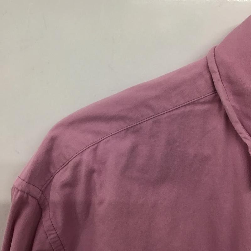 ニコアンド niko and... シャツ、ブラウス 長袖 長袖シャツ 無地シャツ カラーシャツ M 無地 桃 / ピンク / pink メンズ USED 古着 中古 10154238