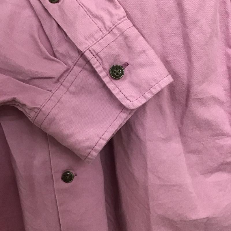 ニコアンド niko and... シャツ、ブラウス 長袖 長袖シャツ 無地シャツ カラーシャツ M 無地 桃 / ピンク / pink メンズ USED 古着 中古 10154238