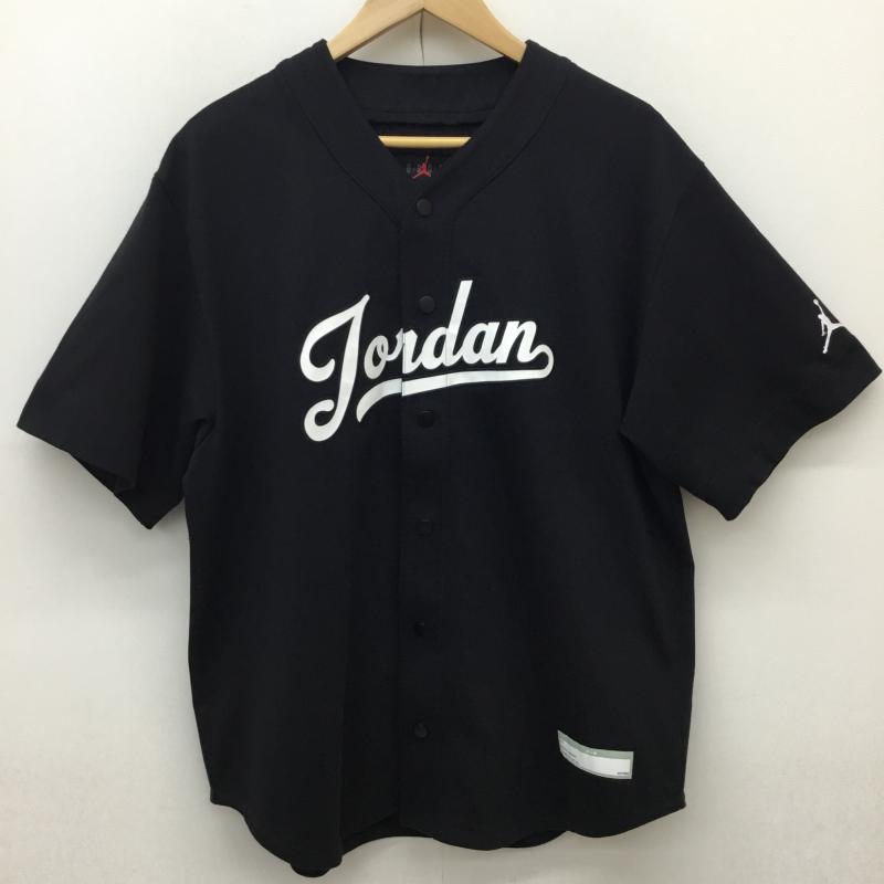 ジョーダンブランド JORDAN BRAND カットソー 半袖 JORDAN BRAND メンズ ベースボール シャツ Flight MVP Statement Baseball Top ウェア M ロゴ、文字 黒 / ブラック / black メンズ USED 古着 中古 10154240
