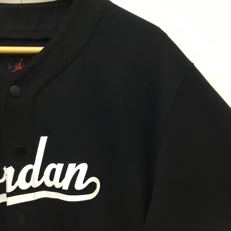 ジョーダンブランド JORDAN BRAND カットソー 半袖 JORDAN BRAND メンズ ベースボール シャツ Flight MVP Statement Baseball Top ウェア M ロゴ、文字 黒 / ブラック / black メンズ USED 古着 中古 10154240