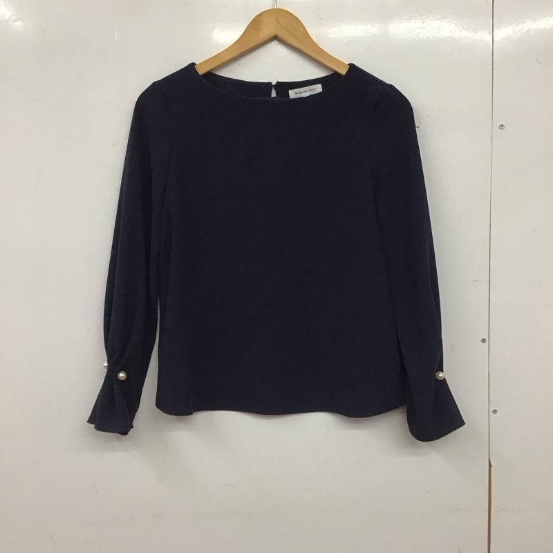 エヌナチュラルビューティーベーシック N.NATURALBEAUTYBASIC カットソー 長袖 長袖カットソー プルオーバーシャツ S 無地 紺 / ネイビー / navy レディース USED 古着 中古 10154241