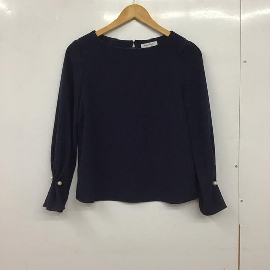 エヌナチュラルビューティーベーシック N.NATURALBEAUTYBASIC カットソー 長袖 長袖カットソー プルオーバーシャツ S 無地 紺 / ネイビー / navy レディース USED 古着 中古 10154241