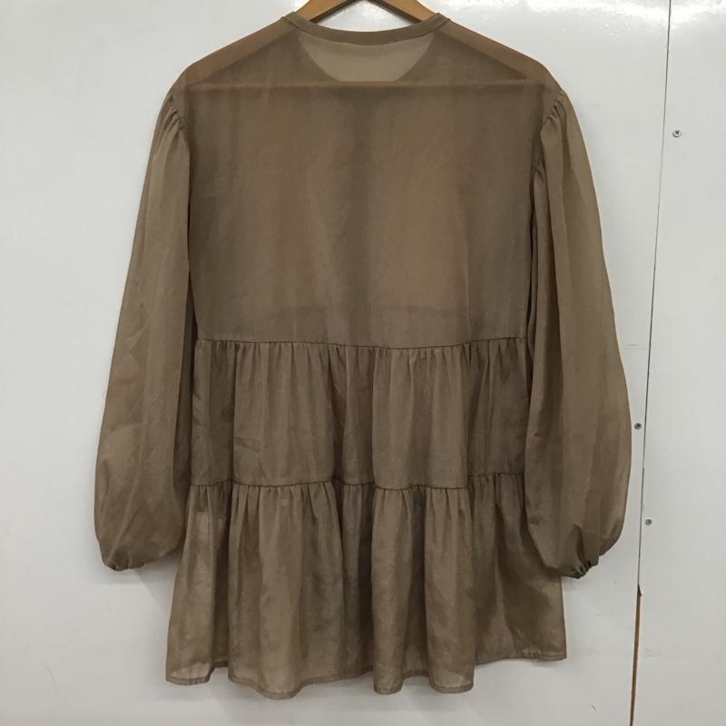 ロペピクニック ROPE  PICNIC シャツ、ブラウス 長袖 長袖シャツ 無地シャツ ノーカラーシャツ 38 無地 ベージュ / ベージュ / beige レディース USED 古着 中古 10154243