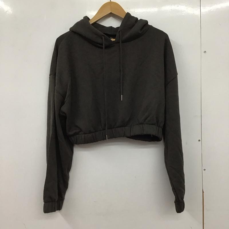 ダブルクローゼット w closet パーカー 長袖 長袖パーカー プルオーバーパーカー スウェット FREE 無地 ダークグレー / ダークグレー / レディース USED 古着 中古 10154245
