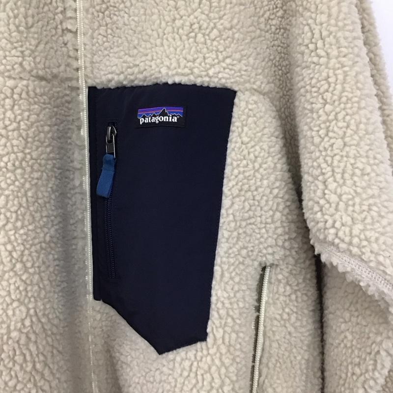 パタゴニア patagonia ジャケット、上着 ジャンパー、ブルゾン 23056fa18 クラシックレトロ ジャケット ジップアップジャケット XS ロゴ、文字 アイボリー / アイボリー / メンズ USED 古着 中古 10154246